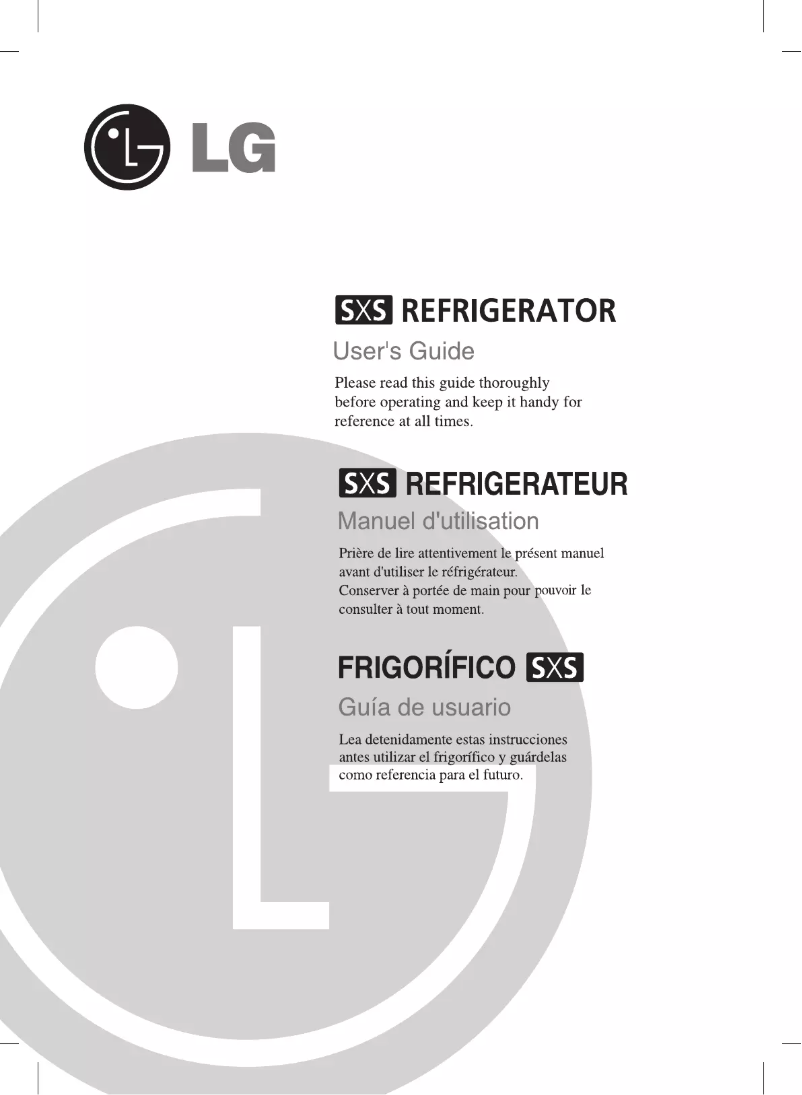Page 1 de la notice Manuel utilisateur LG GW-L207FQA