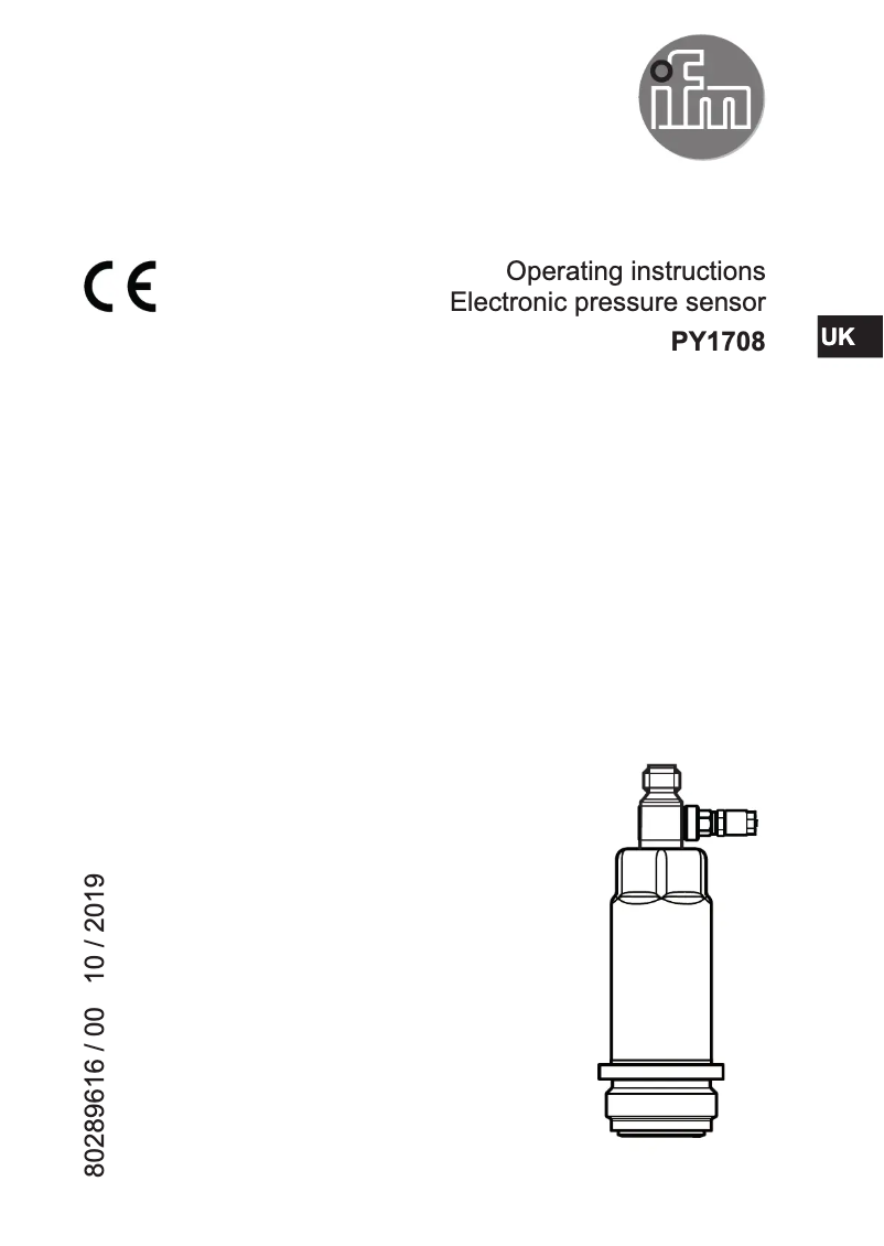Página 1 del manual Manual de usuario IFM PY1708