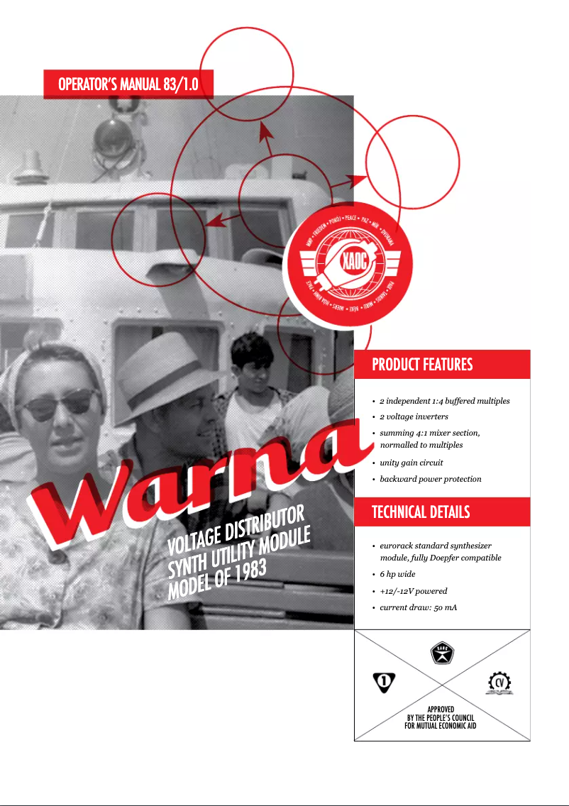 Página 1 del manual Manual de usuario Xaoc Warna II