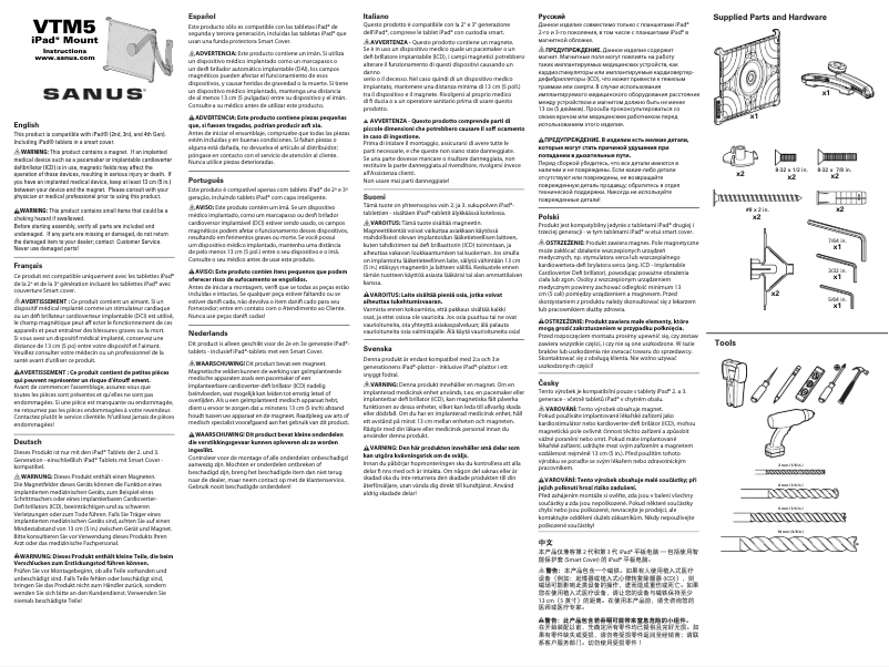 Page 1 de la notice Manuel utilisateur Sanus VTM5