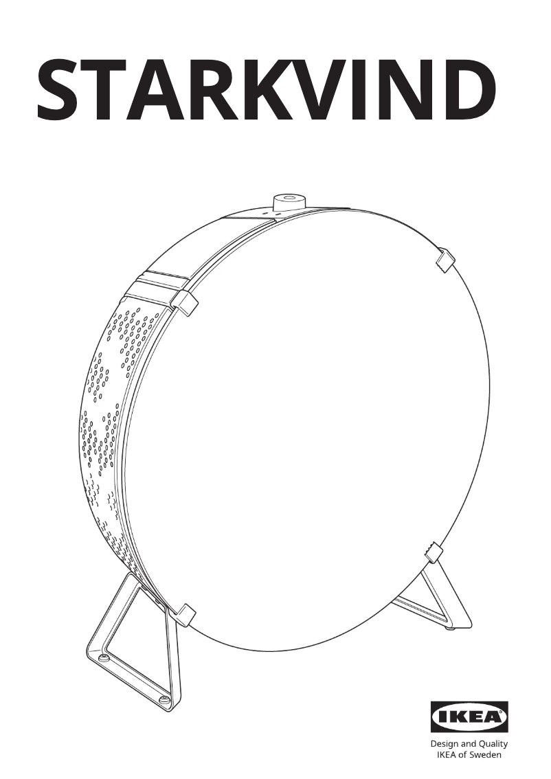 Page 1 de la notice Manuel utilisateur Ikea STARKVIND 404.619.47