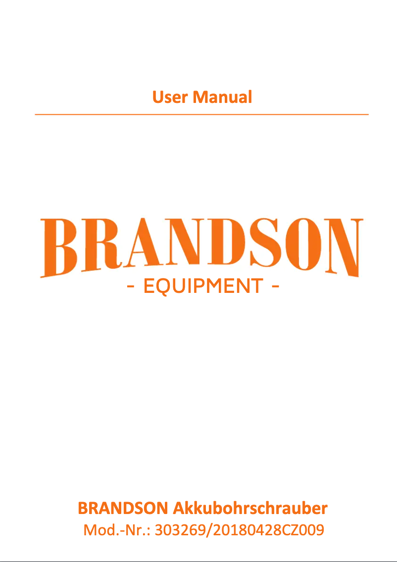 Page 1 de la notice Manuel utilisateur Brandson 303269
