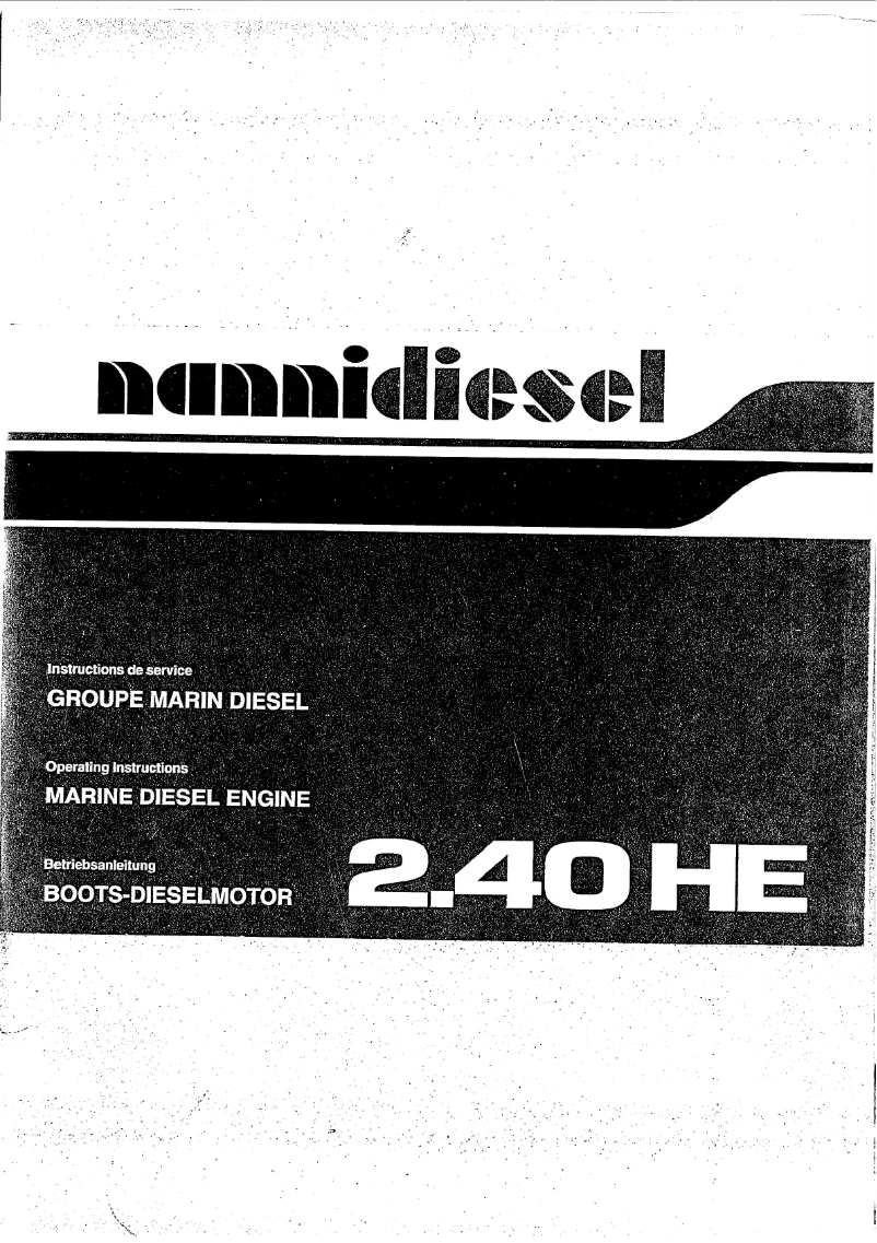 Page 1 of the manual User Manual Nanni 2.40HE