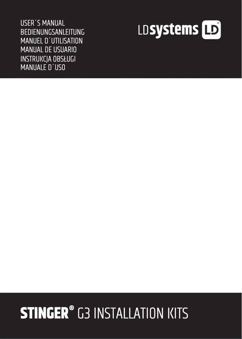 Page 1 de la notice Manuel utilisateur LD Systems STINGER 10 A G3