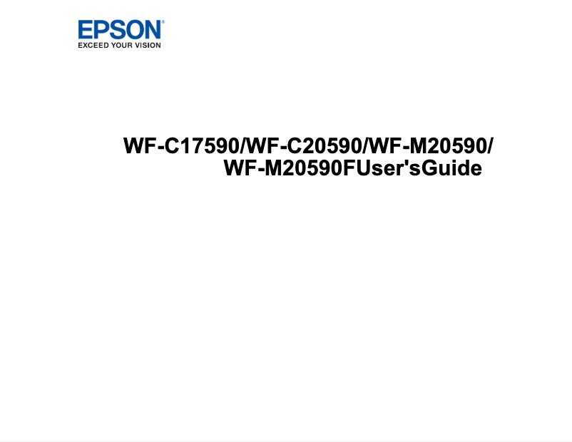 Página 1 del manual Manual de usuario Epson WorkForce Enterprise WF-M20590F