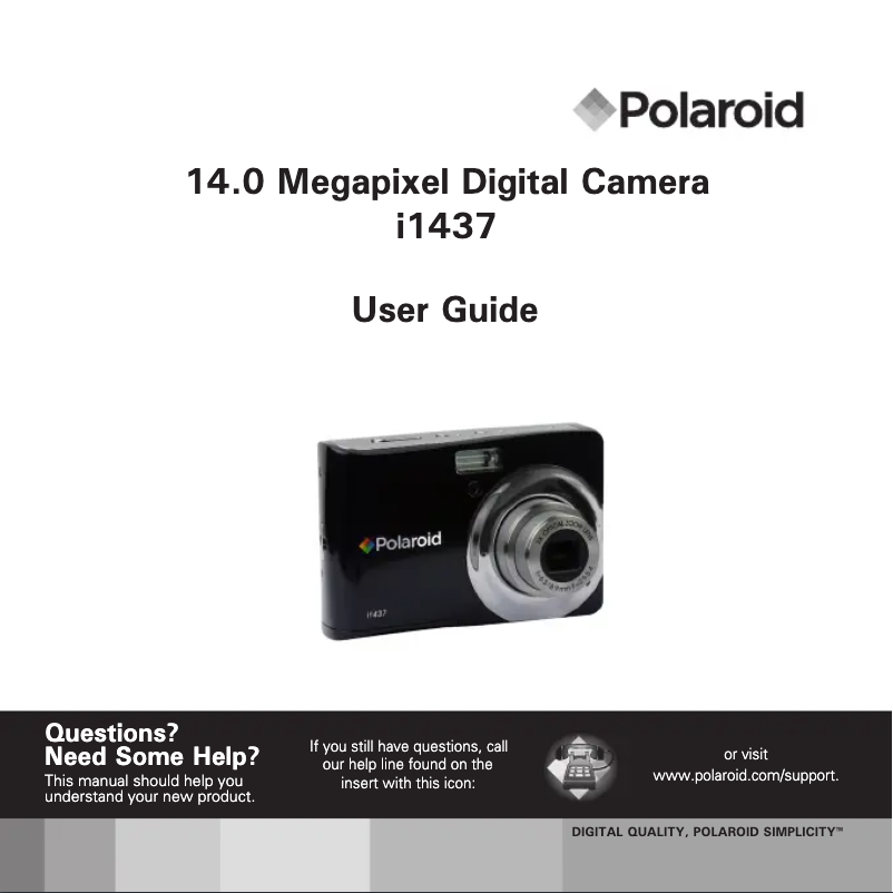 Página 1 del manual Manual de usuario Polaroid i1437