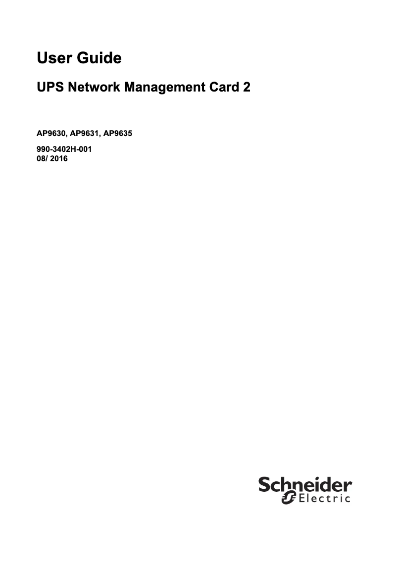 Página 1 del manual Manual de instrucciones APC AP9631