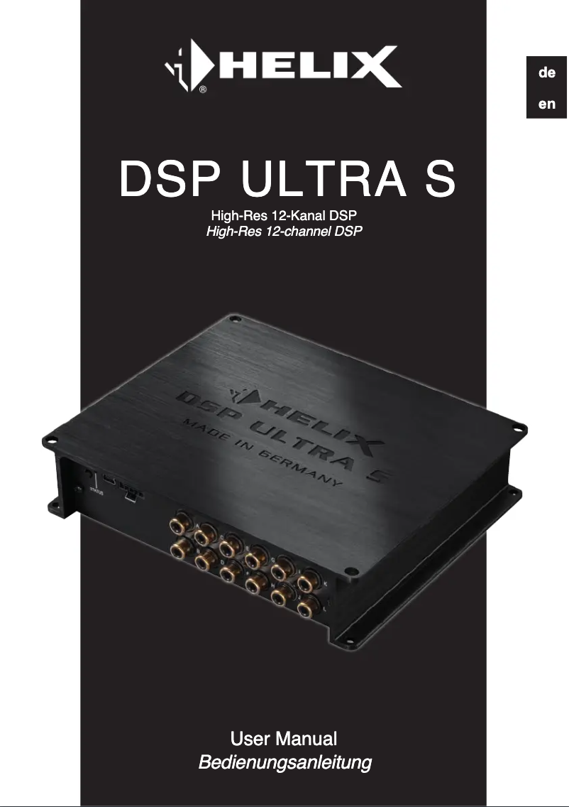 Página 1 del manual Manual de usuario Helix DSP ULTRA S