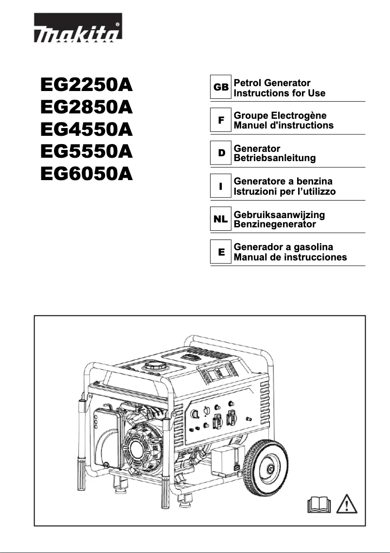 Página 1 del manual Manual de instrucciones Makita EG4550A