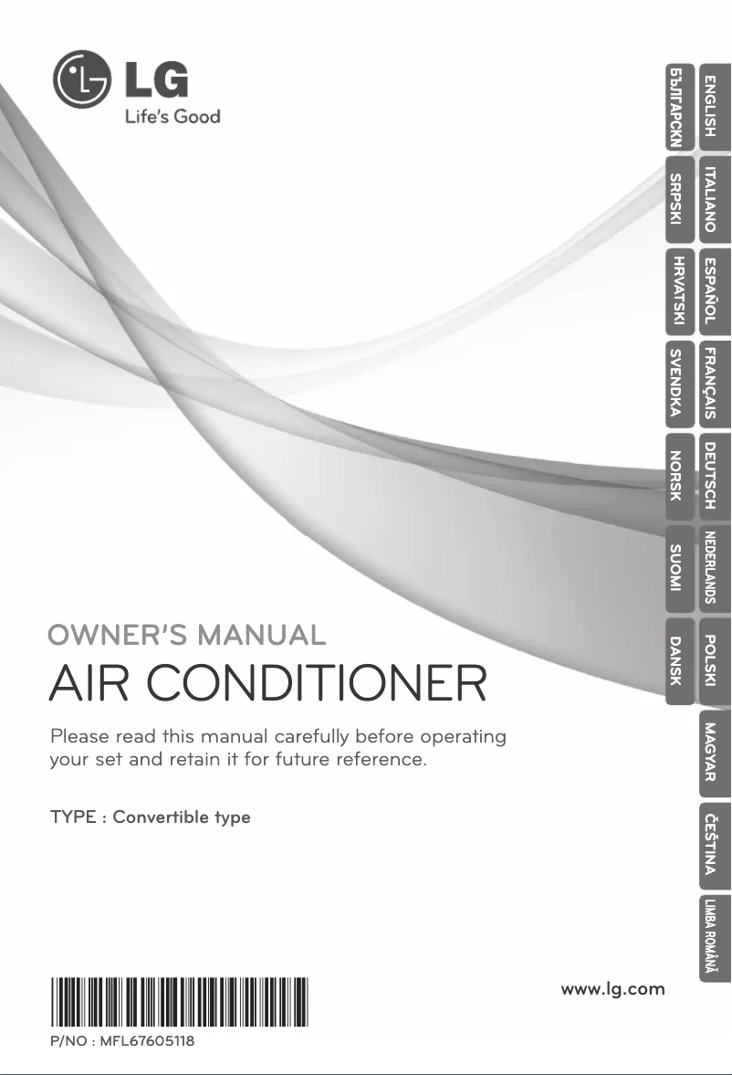 Page 1 of the manual User Manual LG MV12AH