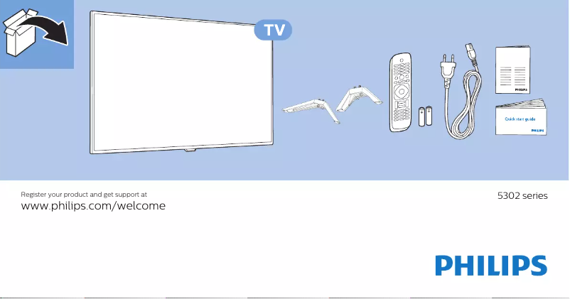 Página 1 del manual Guía de inicio rápido Philips 5300 series 32PHS5302