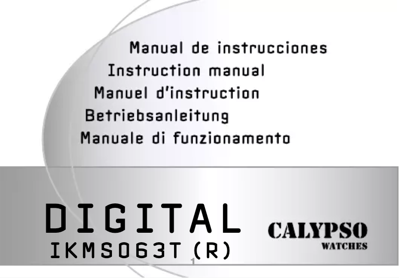 Page 1 de la notice Manuel utilisateur Calypso K5737