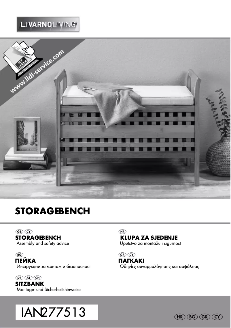 Page 1 de la notice Manuel utilisateur Livarno Lux IAN 277513