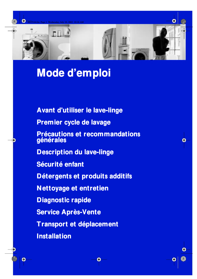 Página 1 del manual Manual de usuario Bauknecht WAB 8795 BIG X 10