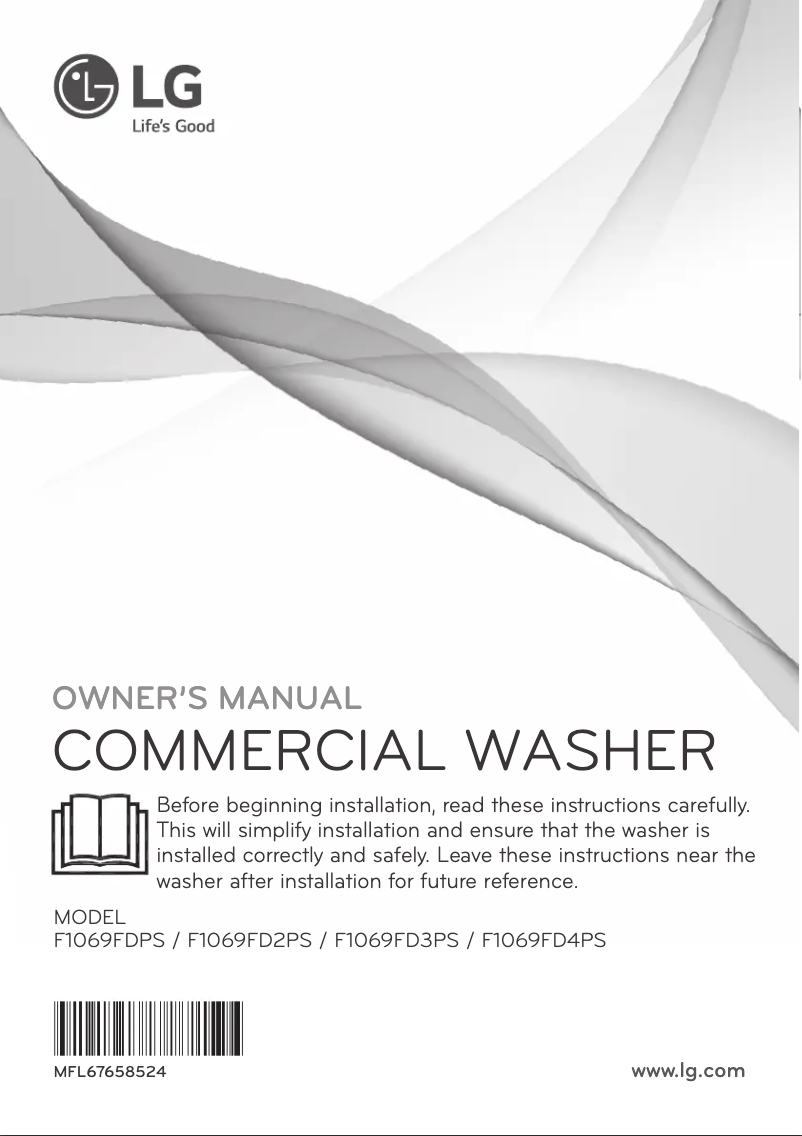 Page 1 of the manual User Manual LG F1069FD2PS