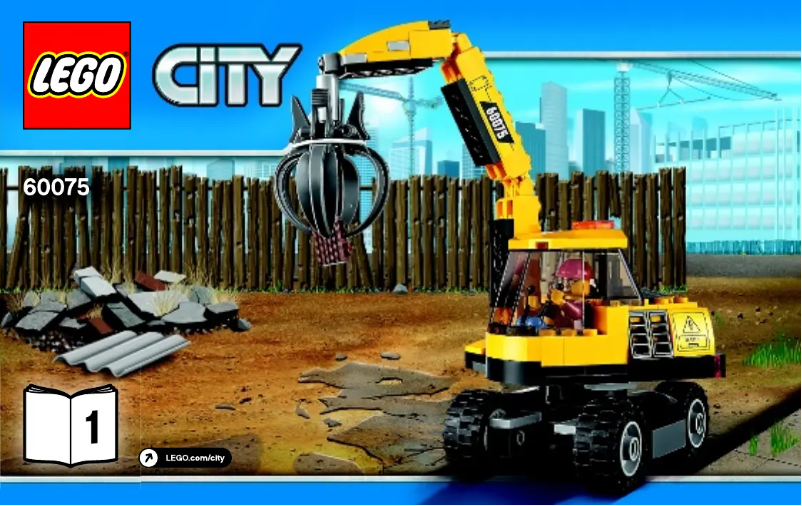 Page 1 de la notice Manuel utilisateur Lego City 60075