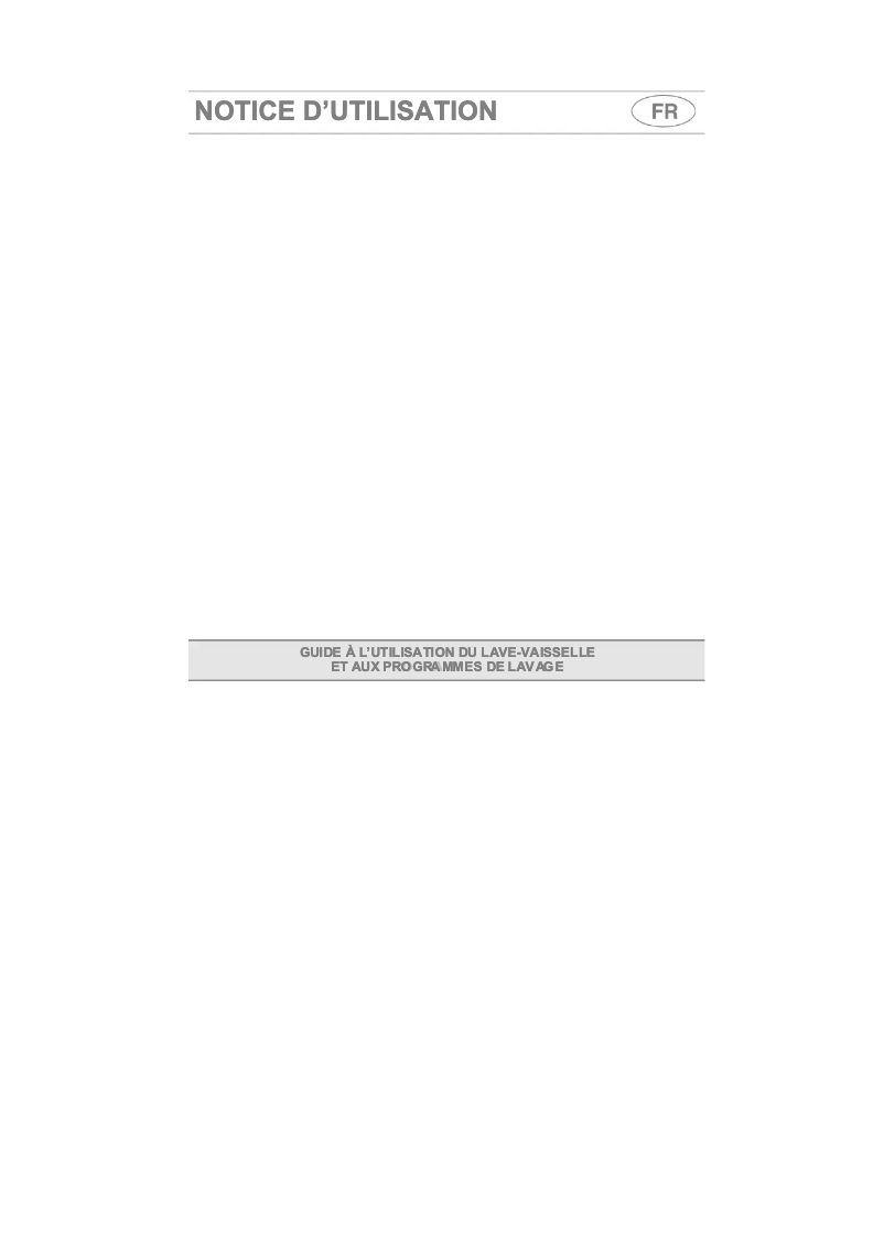 Page 1 de la notice Manuel utilisateur Smeg LSA6147X7
