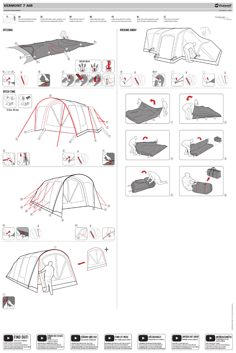 Page 1 de la notice Manuel utilisateur Outwell Vermont 7 Air