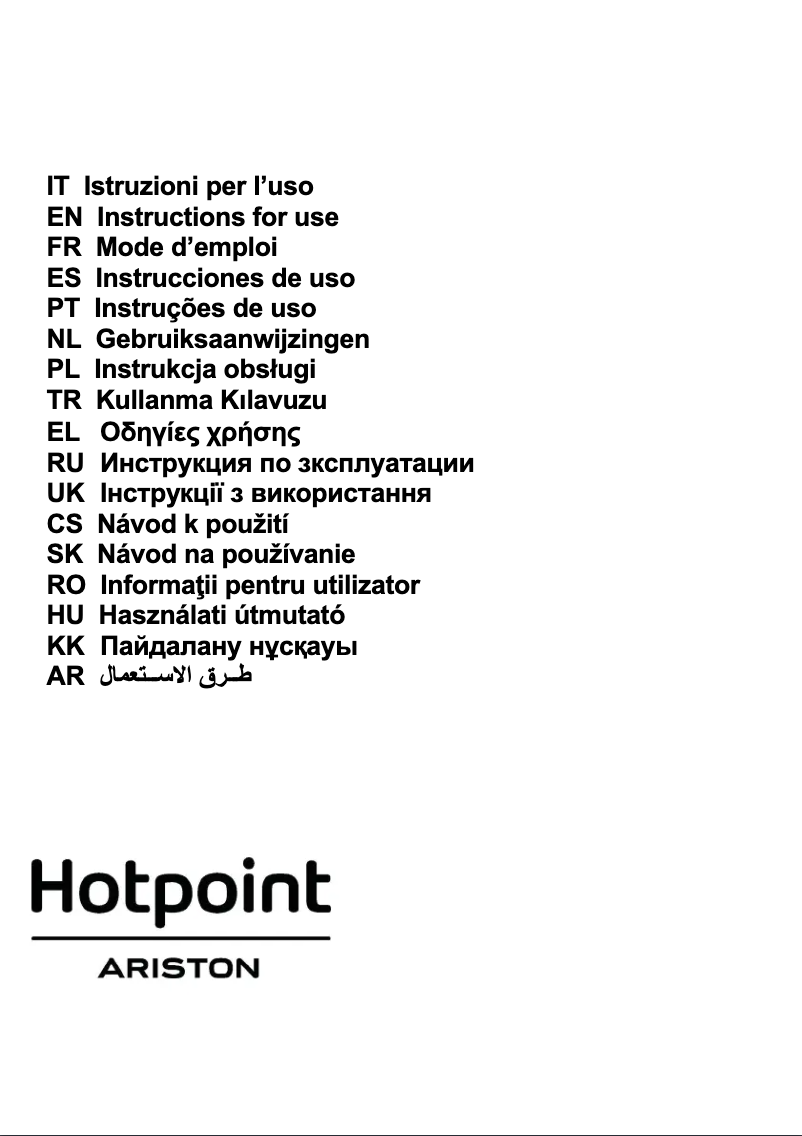 Página 1 del manual Manual de usuario Hotpoint HHBS 9.4F LM X