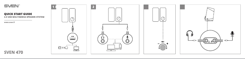 Página 1 del manual Guía de inicio rápido Sven 470