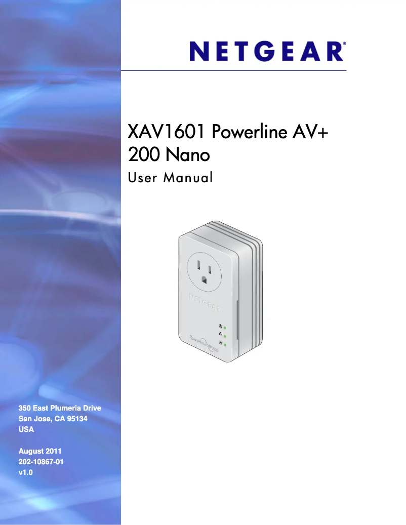 Page 1 de la notice Mode d'emploi Netgear XAV1601