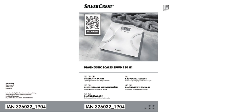 Página 1 del manual Manual de usuario SilverCrest SPWD 180 H1
