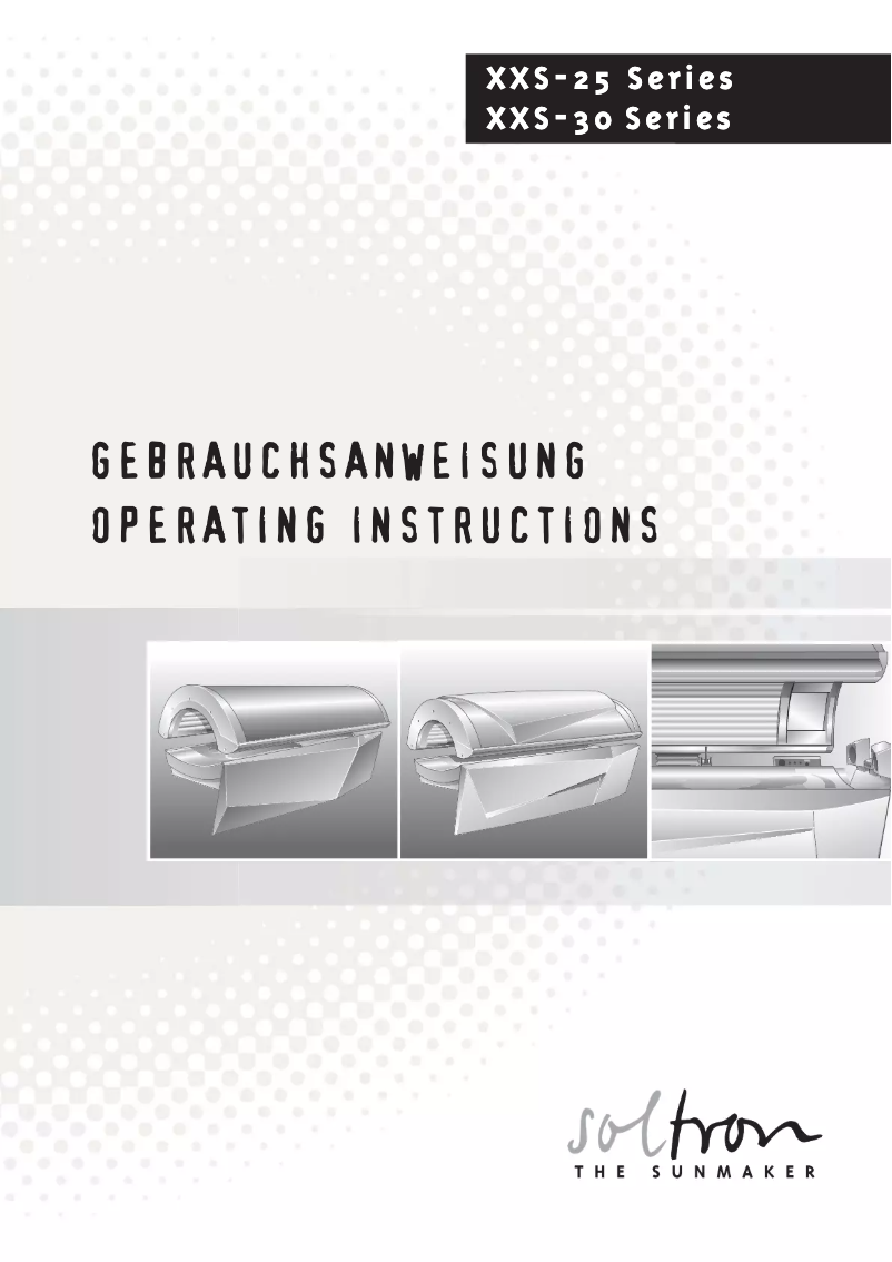 Page 1 de la notice Manuel utilisateur Soltron XXS-30