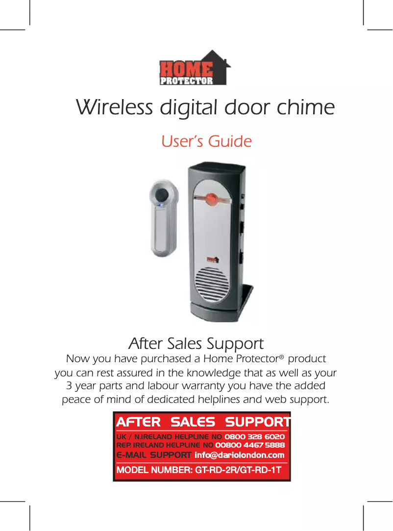 Página 1 del manual Manual de usuario GlobalTronics GT-RD-2R