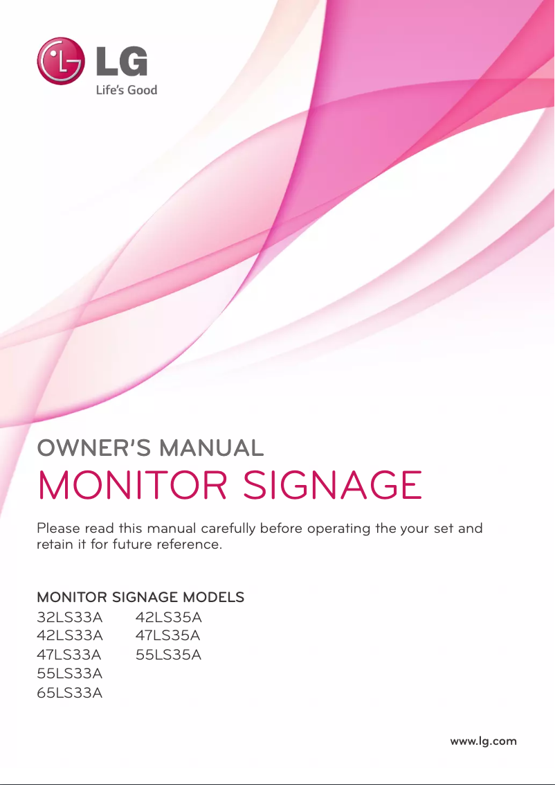 Page 1 of the manual User Manual LG ST-321T