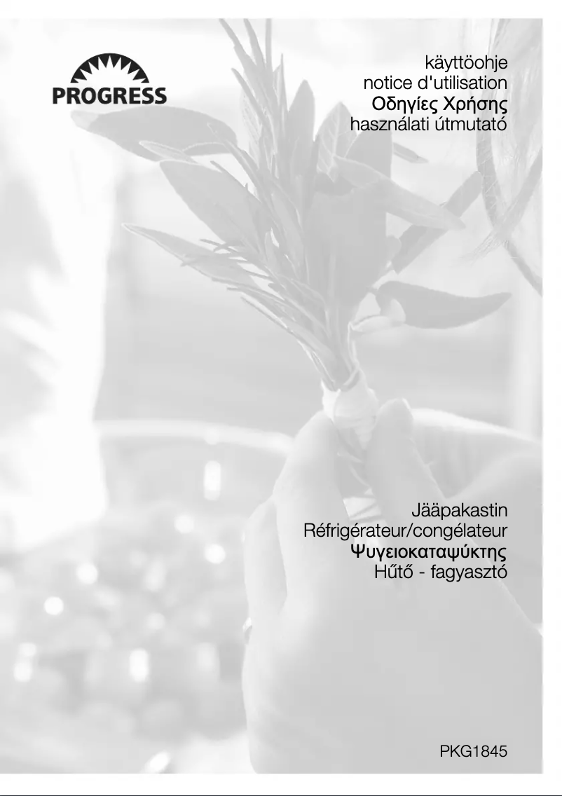 Page 1 de la notice Manuel utilisateur Progress PKG1845