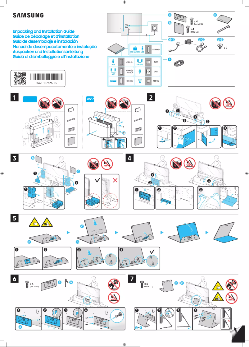 Página 1 del manual Manual de usuario Samsung QA75QN900CU
