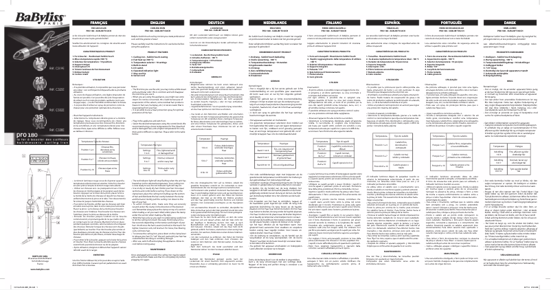 Page 1 de la notice Manuel utilisateur BaByliss C319E