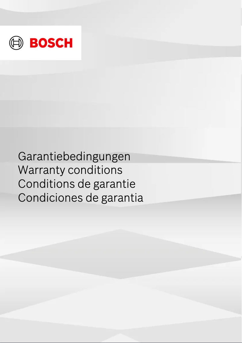 Page 1 de la notice Manuel utilisateur Bosch TWK6M480