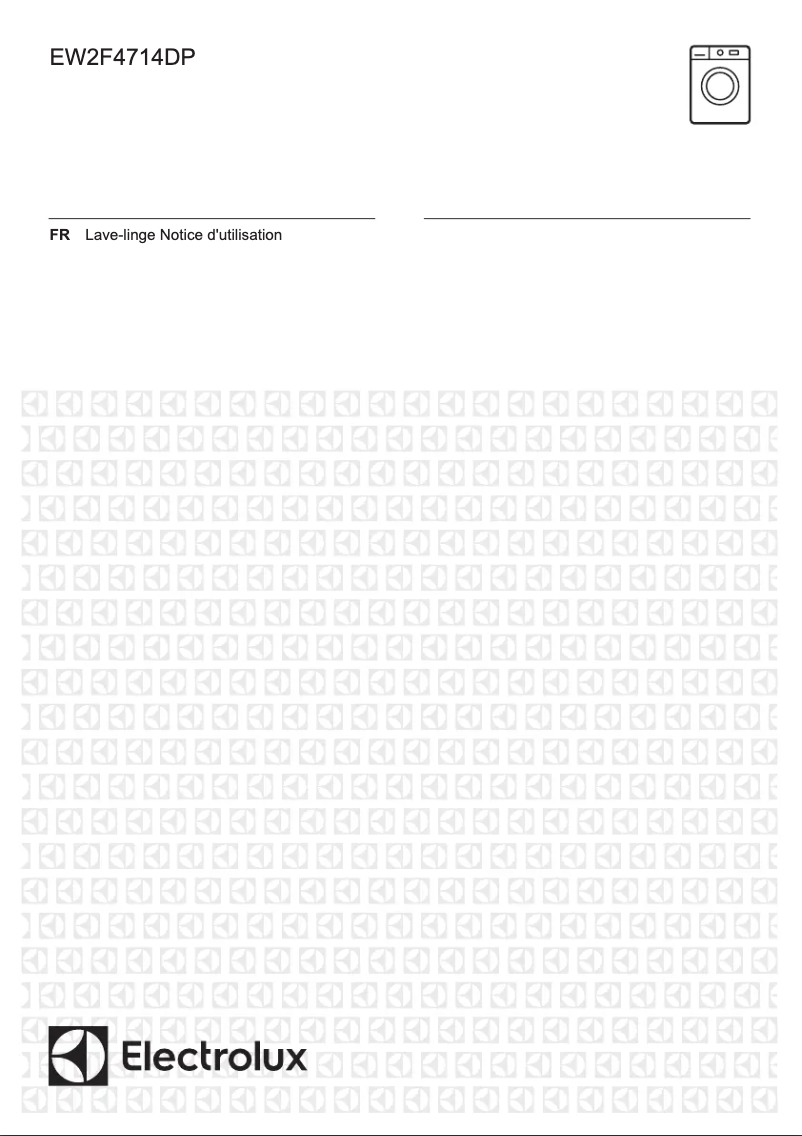 Page 1 de la notice Manuel utilisateur Electrolux EW2F4714DP