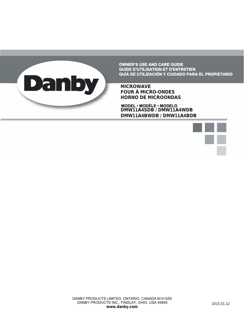 Página 1 del manual Manual de instrucciones Danby DMW11A4BWDB