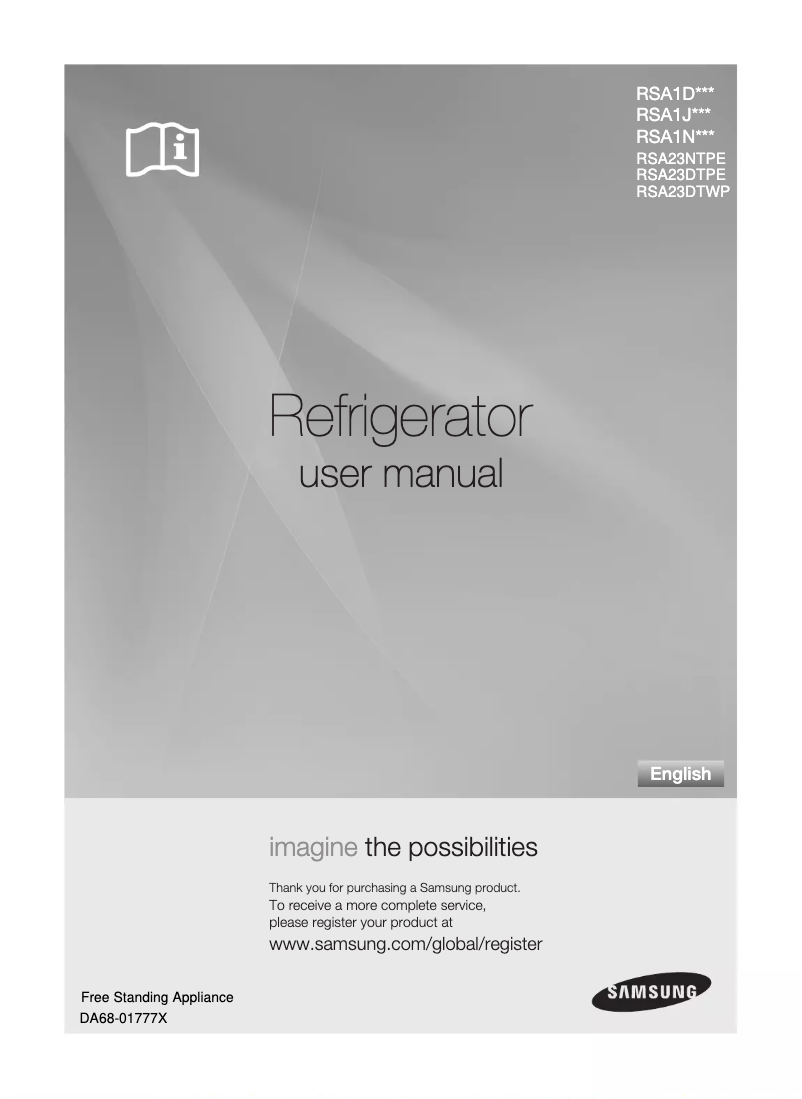 Página 1 del manual Manual de usuario Samsung RSA23DTPE