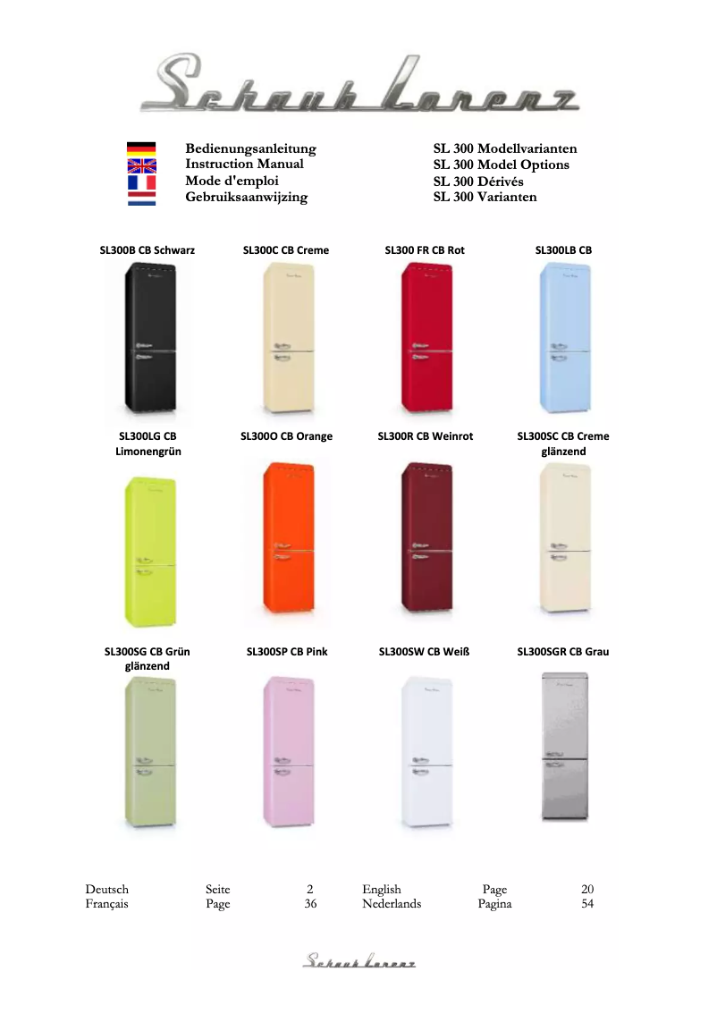 Page 1 de la notice Manuel utilisateur Schaub Lorenz SL300O CB