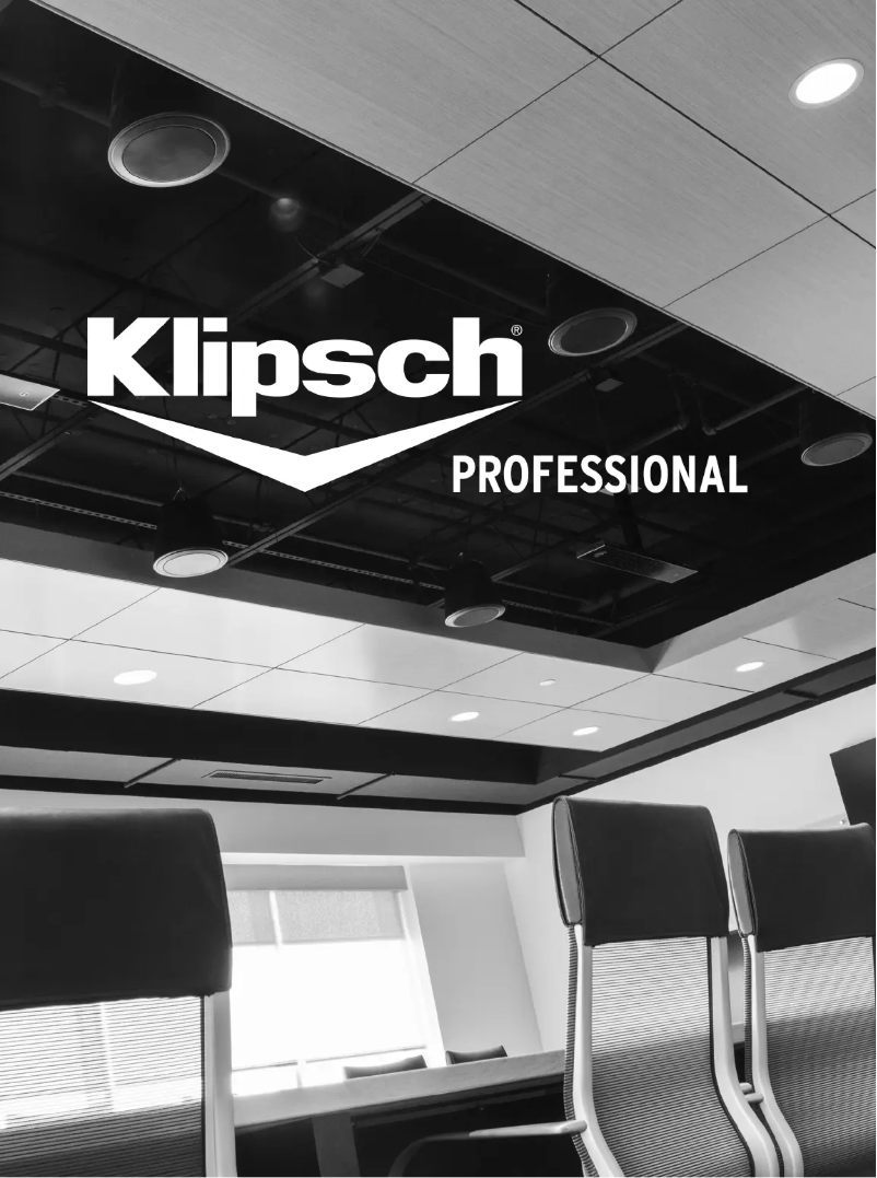 Page 1 de la notice Brochure Klipsch PRO-500T-LS