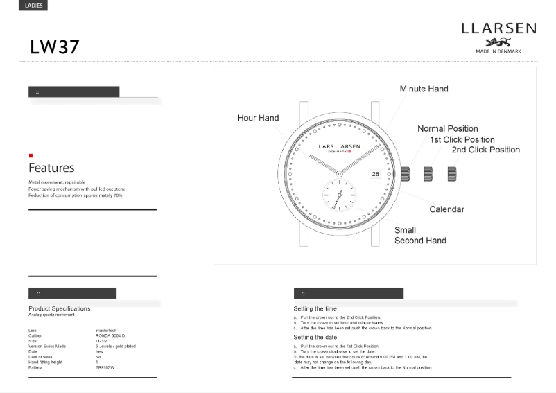 Page 1 de la notice Manuel utilisateur Lars Larsen HELENA 137GEGM