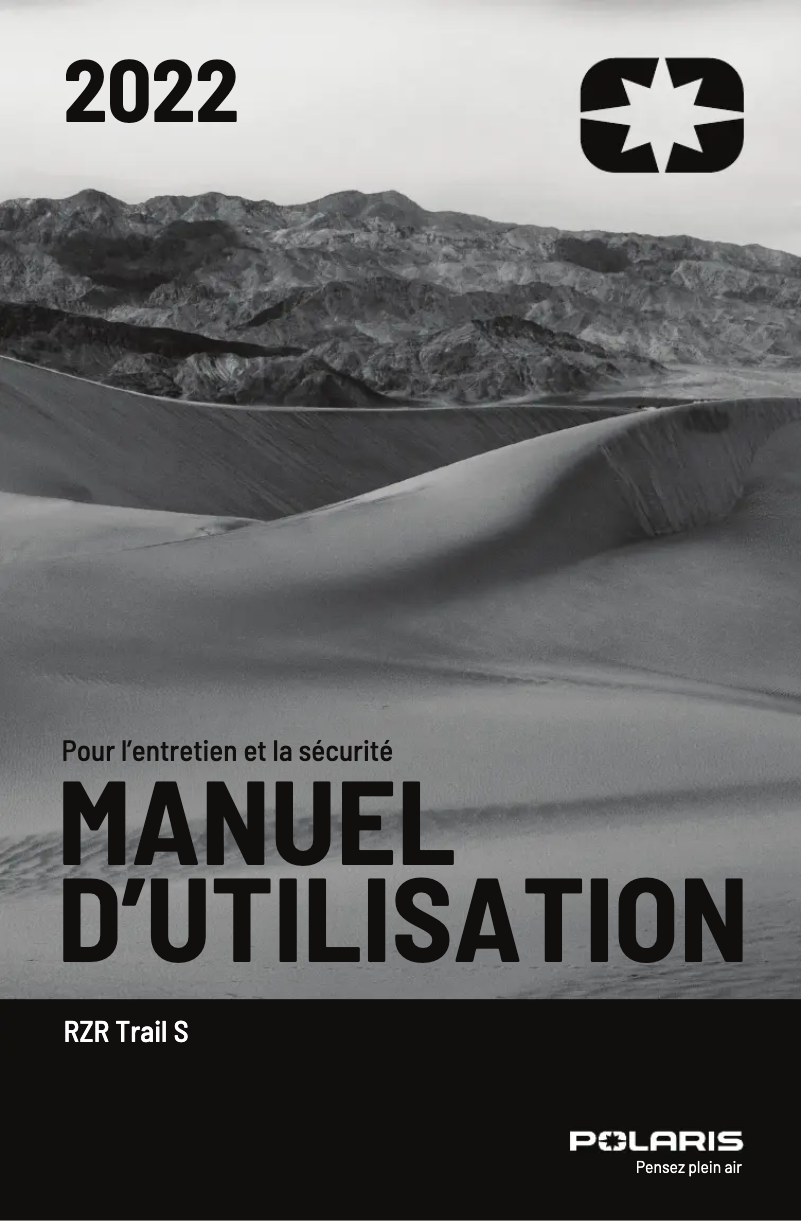 Page 1 de la notice Manuel utilisateur Polaris RZR Trail S 900 (2022)