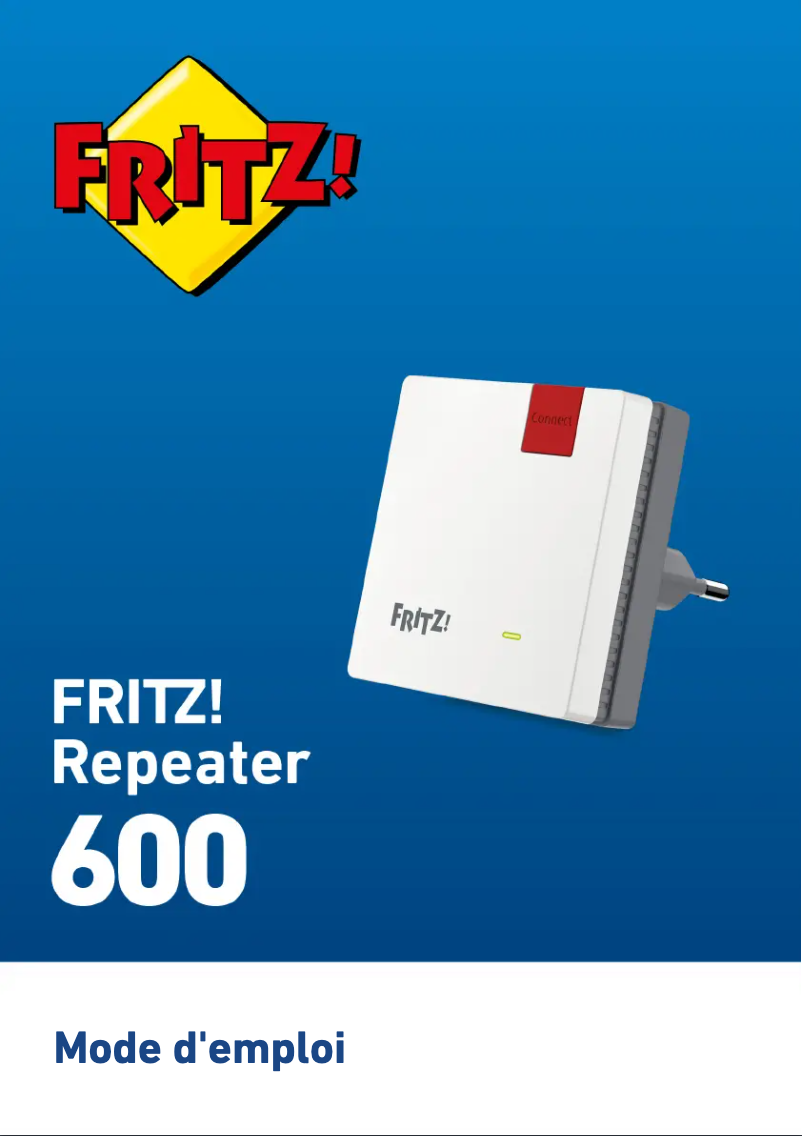 Page 1 de la notice Manuel utilisateur AVM FRITZ!Repeater 600
