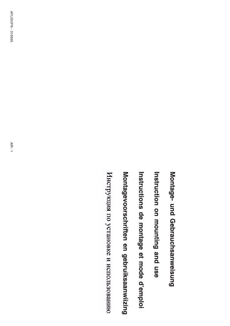 Page 1 de la notice Manuel utilisateur Rosieres RDR 61 VV