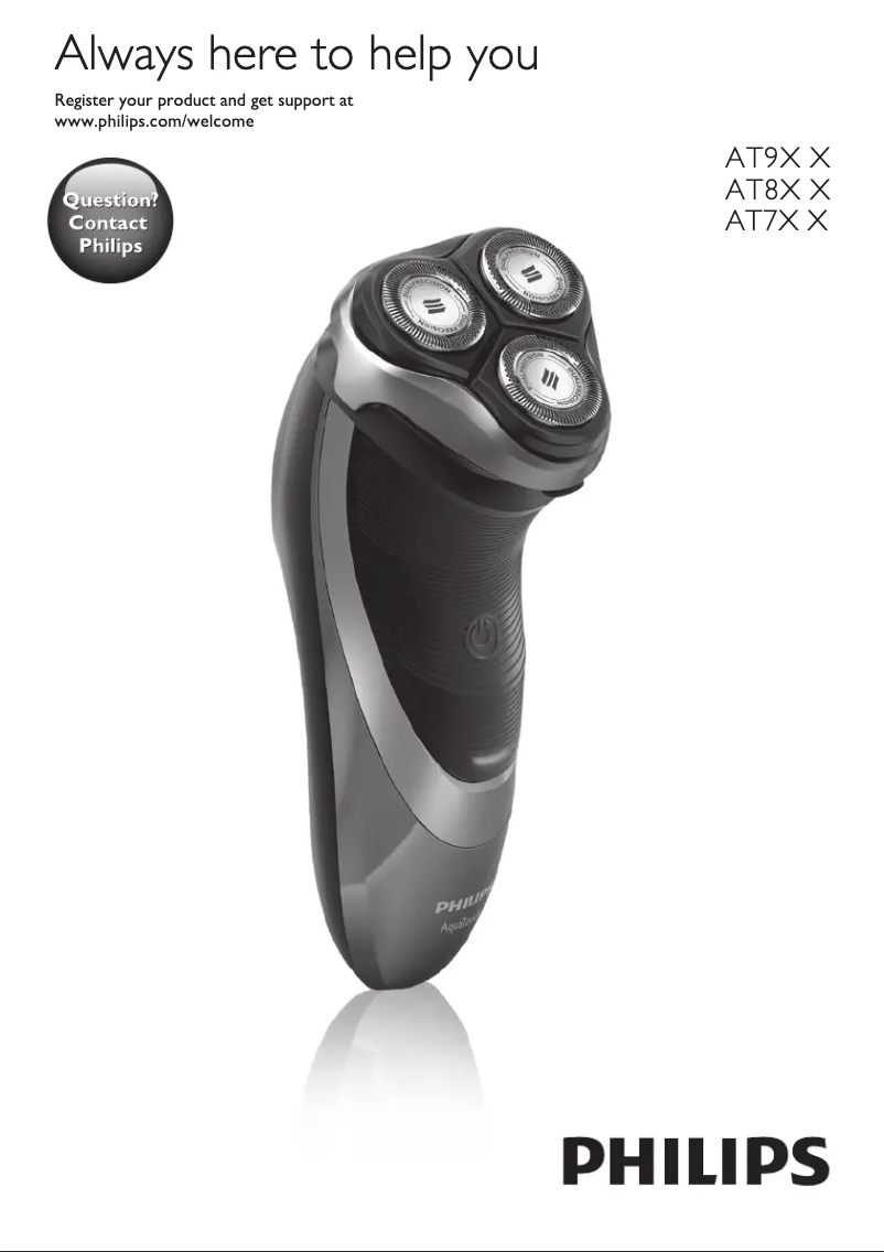 Página 1 del manual Manual de usuario Philips AquaTouch AT760