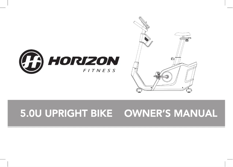 Page 1 de la notice Manuel utilisateur Horizon Fitness 5.0U