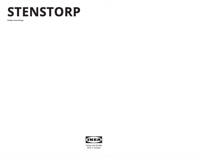 Page 1 de la notice Manuel utilisateur Ikea STENSTORP 402.019.16