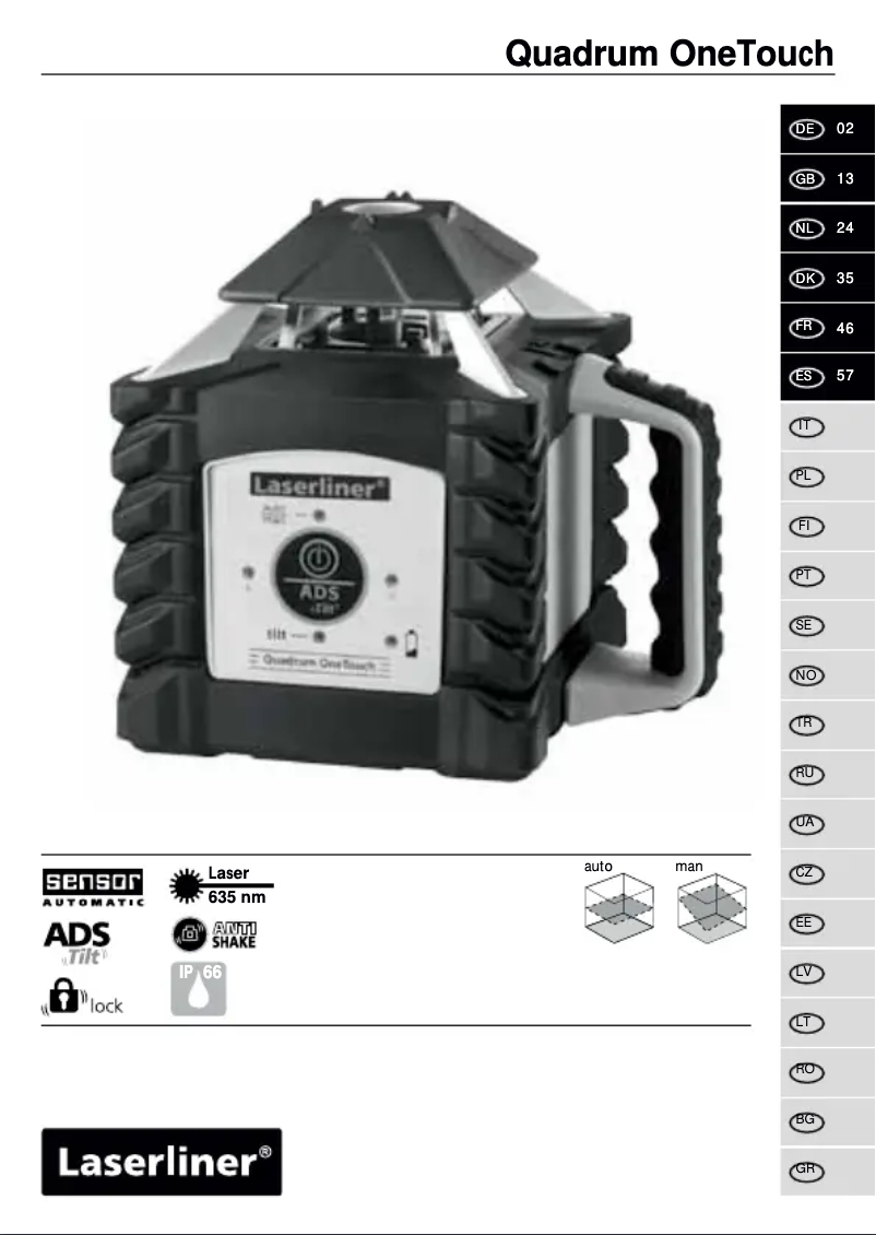 Página 1 del manual Manual de usuario Laserliner Quadrum OneTouch M350 S