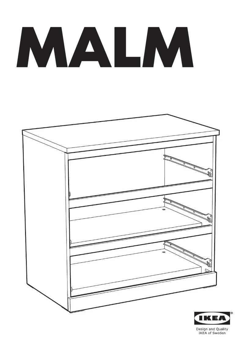 Page 1 de la notice Manuel utilisateur Ikea MALM 704.240.53