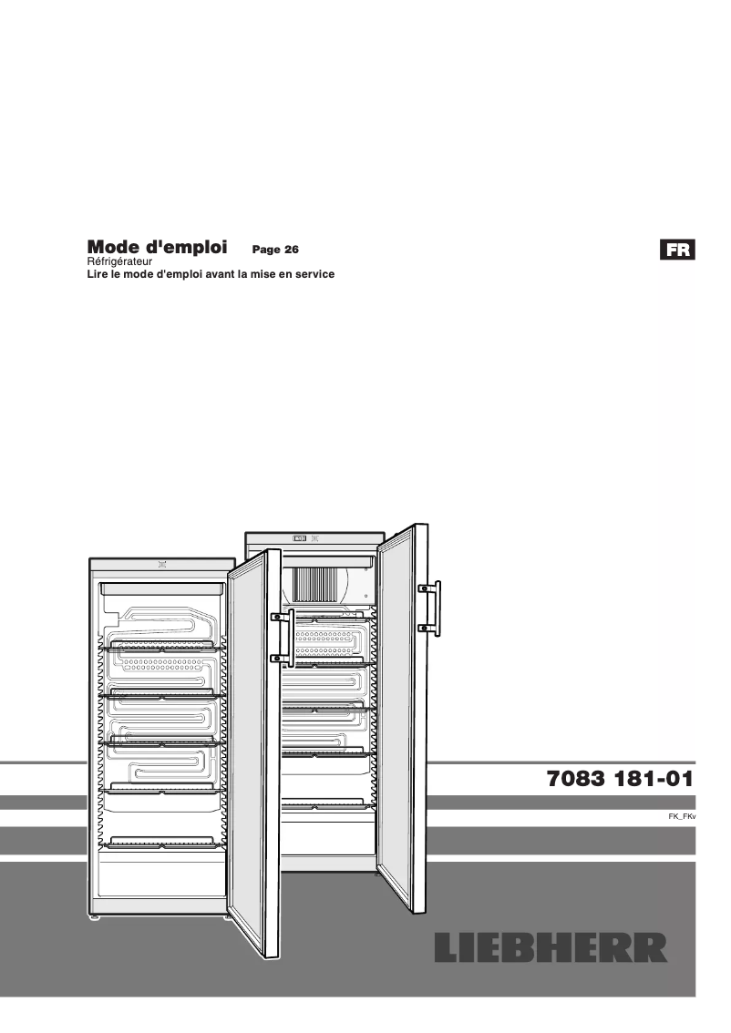 Page 1 of the manual User Manual Liebherr FKv 3643