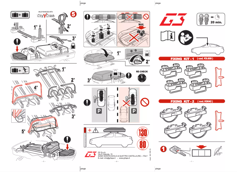 Page 1 de la notice Manuel utilisateur G3 Hydra 280
