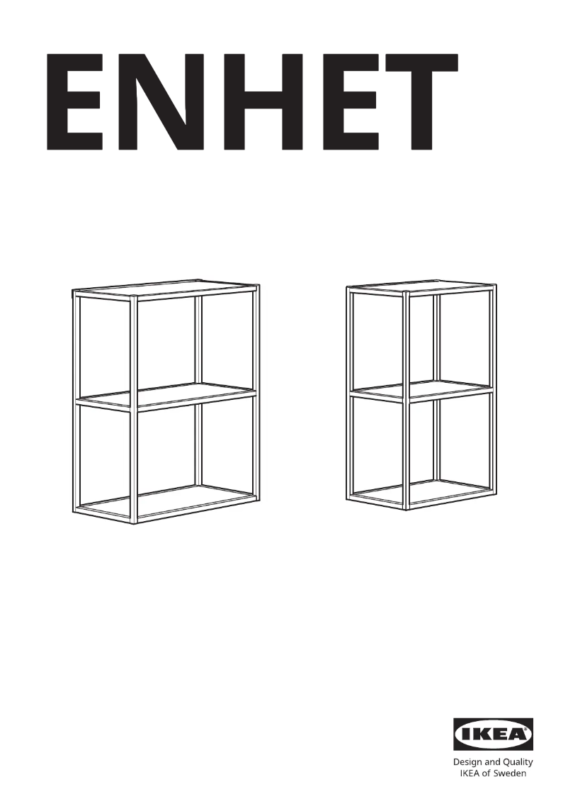 Page 1 de la notice Manuel utilisateur Ikea ENHET 705.144.59